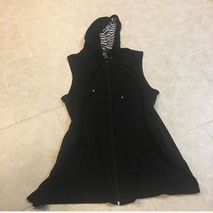 NWOT 3X Catalina Black Terry Hooded Swimsuit Cover